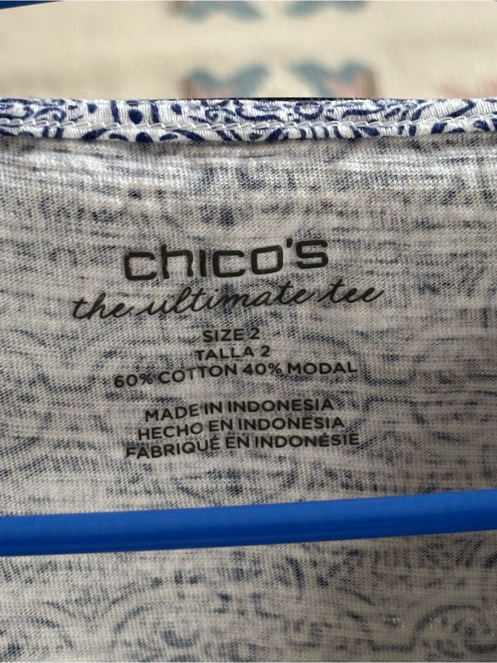 Chico's the ultimate tee Blue